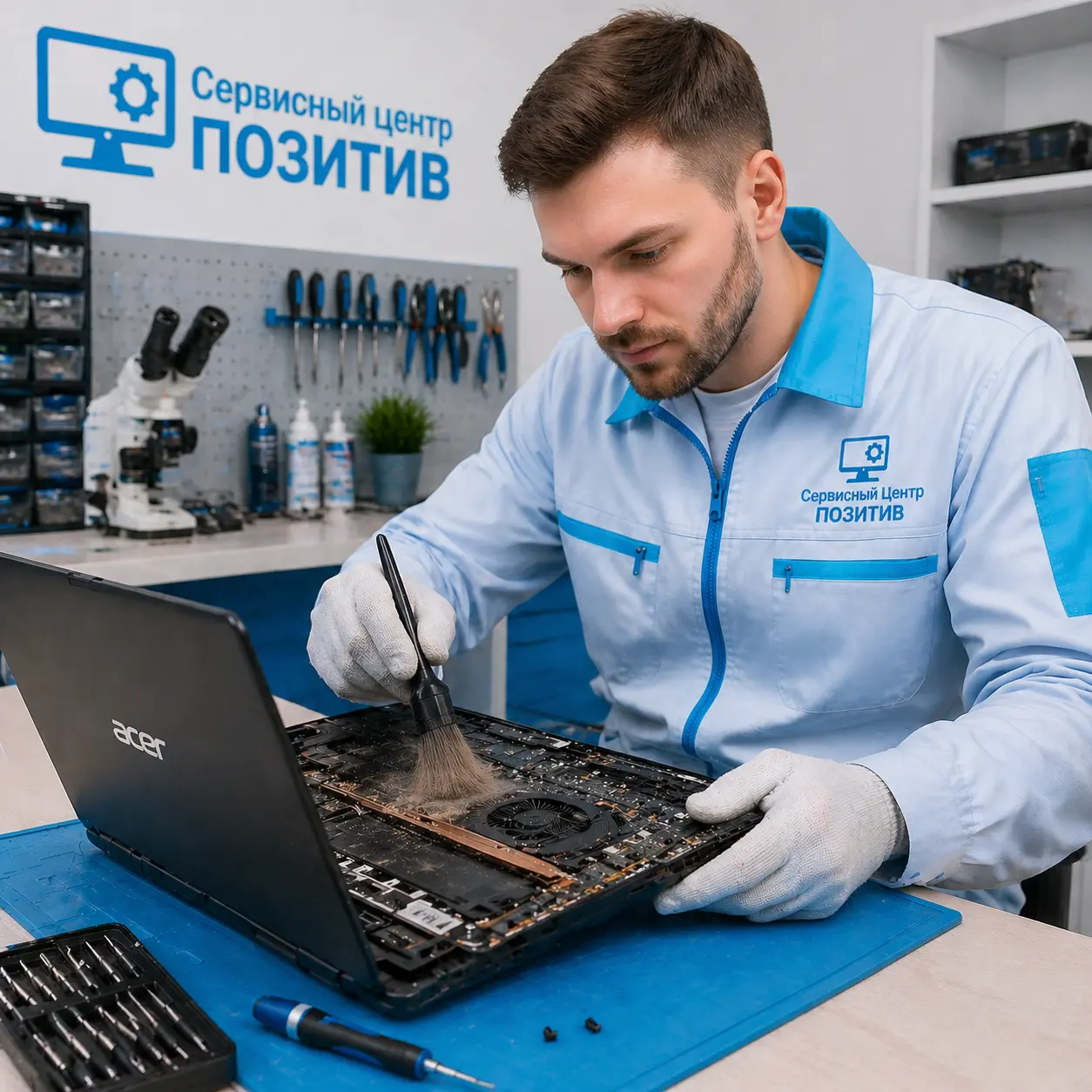 Чистка ноутбука Acer от пыли в Лыткарино | Замена термопасты