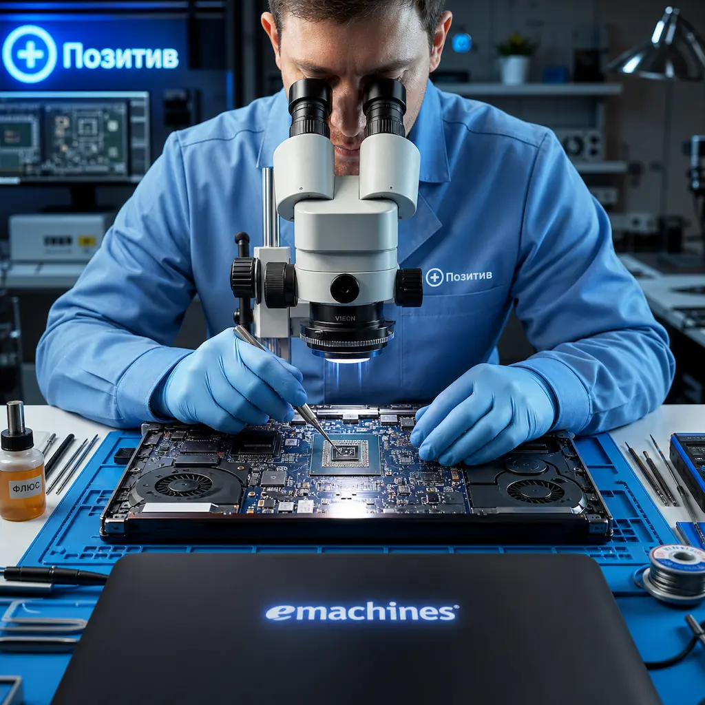 Замена видеокарты ноутбука Emachines в Лыткарино