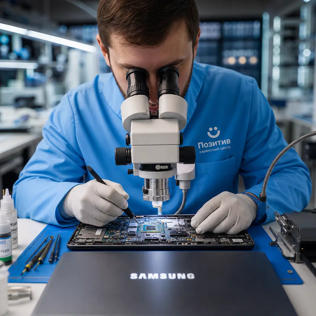 Замена видеокарты ноутбука Samsung в Лыткарино
