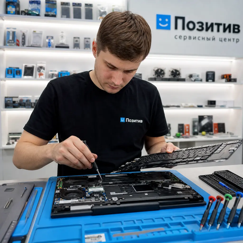 заменить клавиатуру на ноутбуке Samsung в Лыткарино