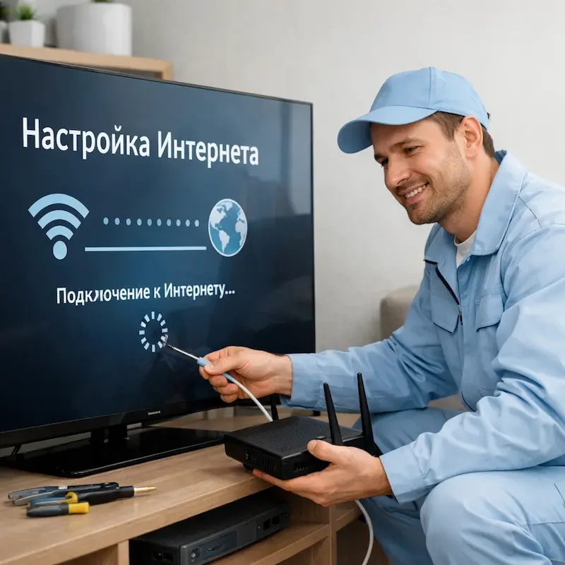 Настройка интернета на ТВ в Лыткарино