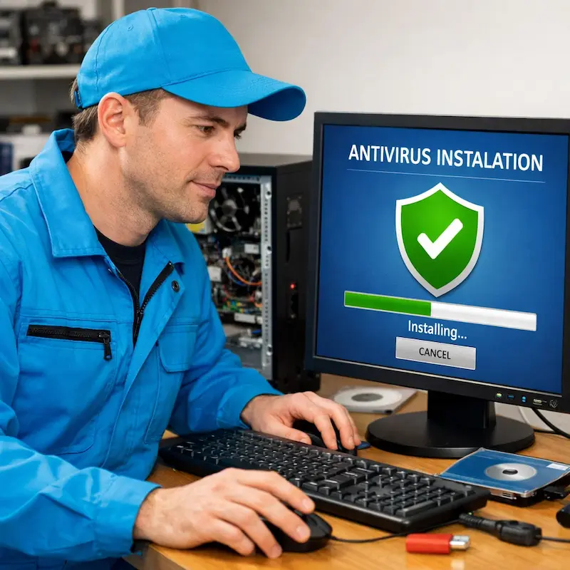 Установка антивируса на ноутбук в Лыткарино